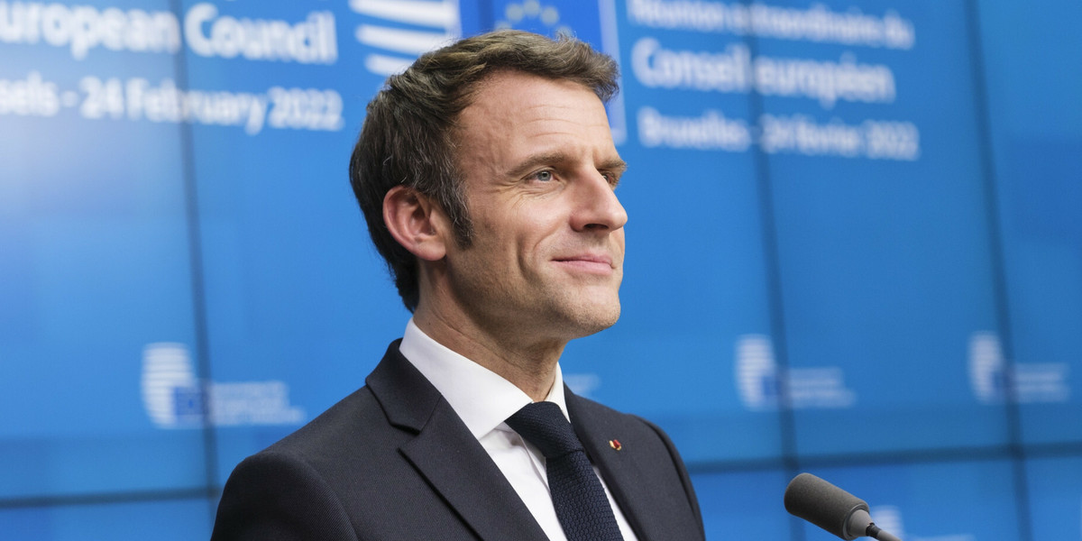 Prezydent Francji Emmanuel Macron