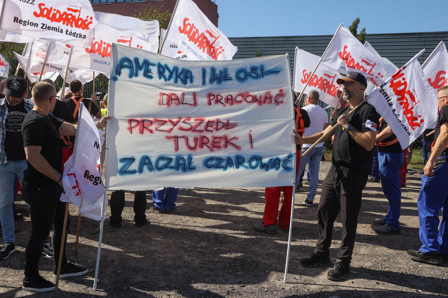 Protest pracowników Beko