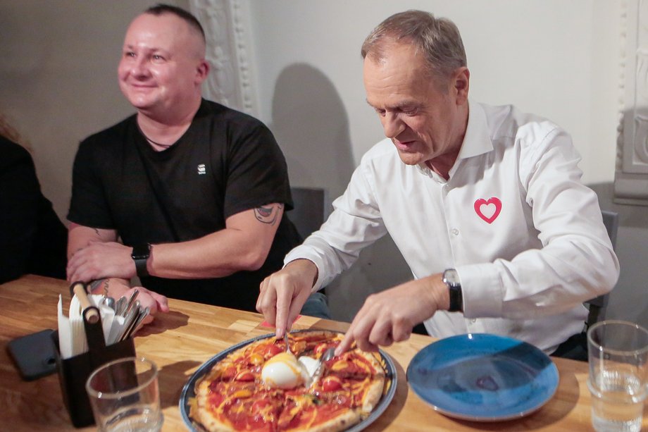 Donald Tusk odwiedza Manię Smaku