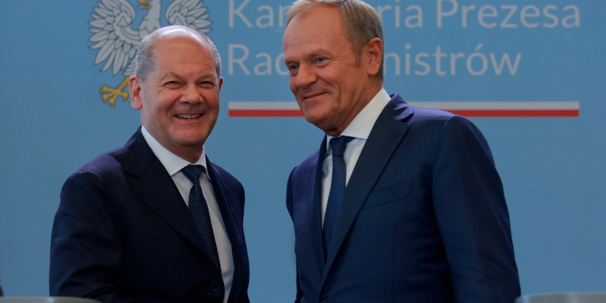 Olaf Scholz i Donald Tusk