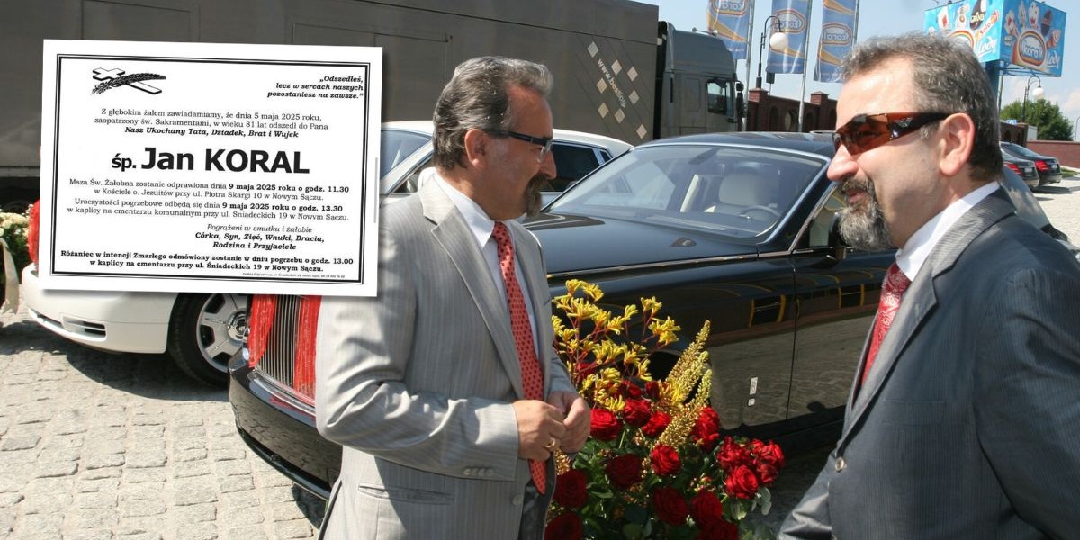 Józef i Marian Koralowie są założycielami jednej z najbardziej znanych marek lodów w Polsce, jednak wolą trzymać się z dala od medialnego blasku. Pomimo tego, że ich ekstrawaganckie samochody i wystawne domy przyciągają uwagę od lat, bracia są rozpoznawani w swojej lokalnej społeczności za ich wysiłki charytatywne i poświęcenie dla swojego rzemiosła, pasję zaszczepioną w nich przez starszego brata. Jan Koral zmarł 5 maja 2025 r. Józef i Marian Koral zrobili majątek sprzedając lody. Nauczył ich ich brat Jan (zdjęcie: Facebook.com/ogloszeniaNS.pl)