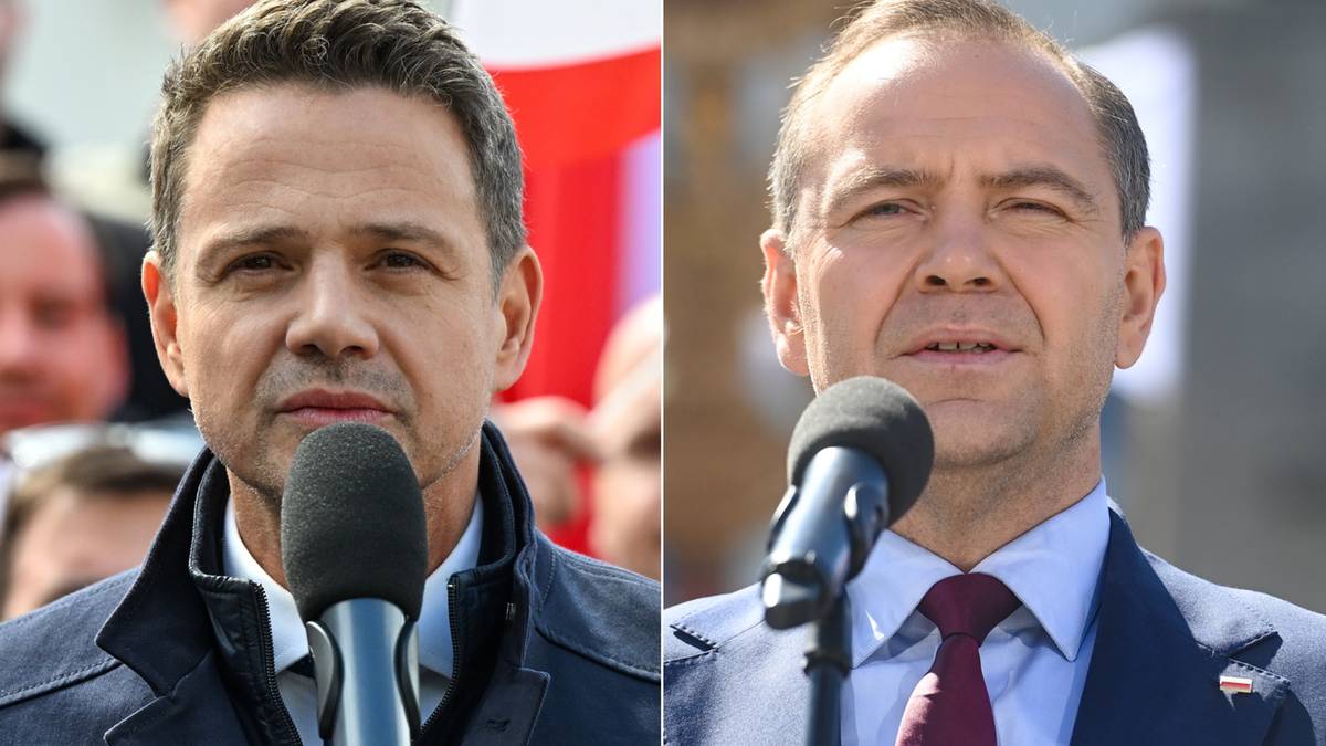 Rafał Trzaskowski i Karol Nawrocki Debata Trzaskowskiego i Nawrockiego. Propozycja Telewizji Polsat