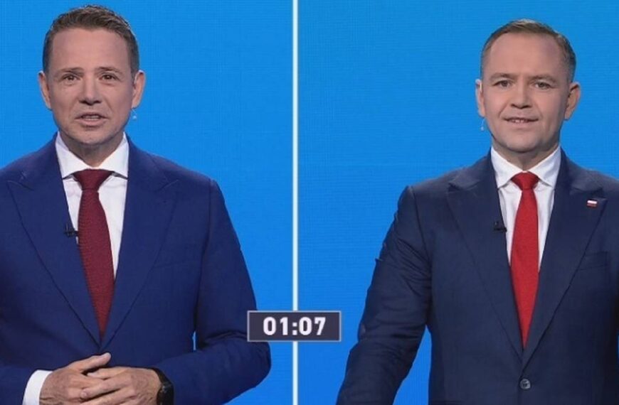 Gadżety w studiu. Kandydaci zignorowali ustaloną zasadę