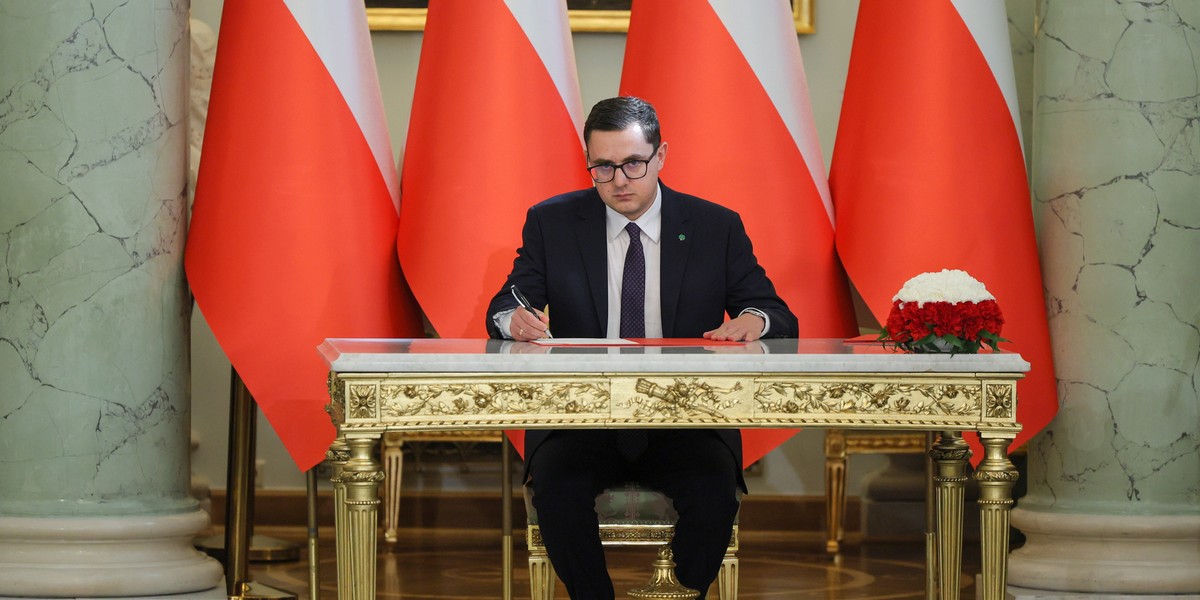 Miłosz Motyka został mianowany ministrem energii podczas rekonstrukcji rządu w Pałacu Prezydenckim 24 lipca.
