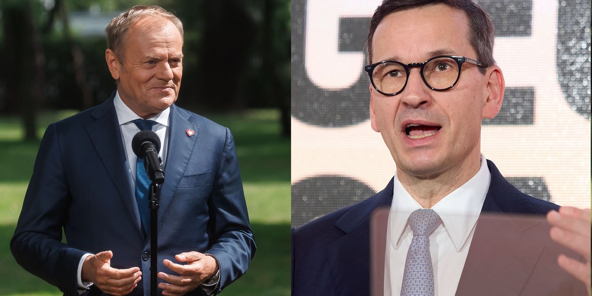 Czy Tusk czy Morawiecki rządzili lepiej? Wybór jest trudny, ale Polacy próbowali odpowiedzieć na to pytanie.
