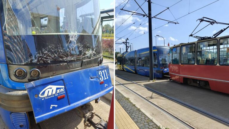 Tramwaje zderzyły się w centrum miasta. Kilka osób zostało rannych. - INFBusiness