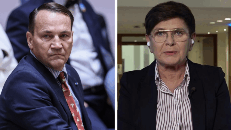 Minister Spraw Zagranicznych Radosław Sikorski i była premier Beata Szydło Szydło zaskoczyła słowami o Sikorskim. Minister zebrał pochwały. - INFBusiness