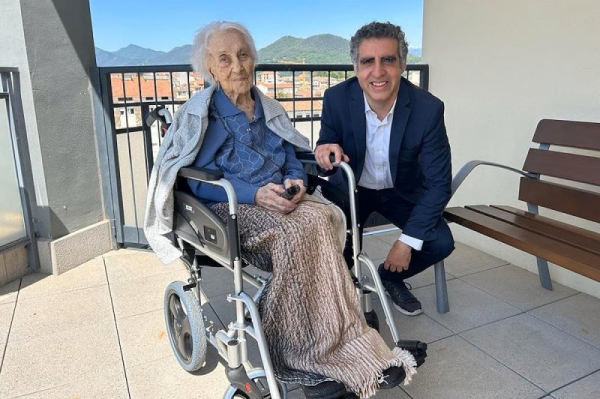 University of Barcelona researchers analyzed factors that contributed to the long life of Maria Branyas Morera, who died at the age of 117 in August 2024. Photo courtesy of Manel Esteller/HealthDay News