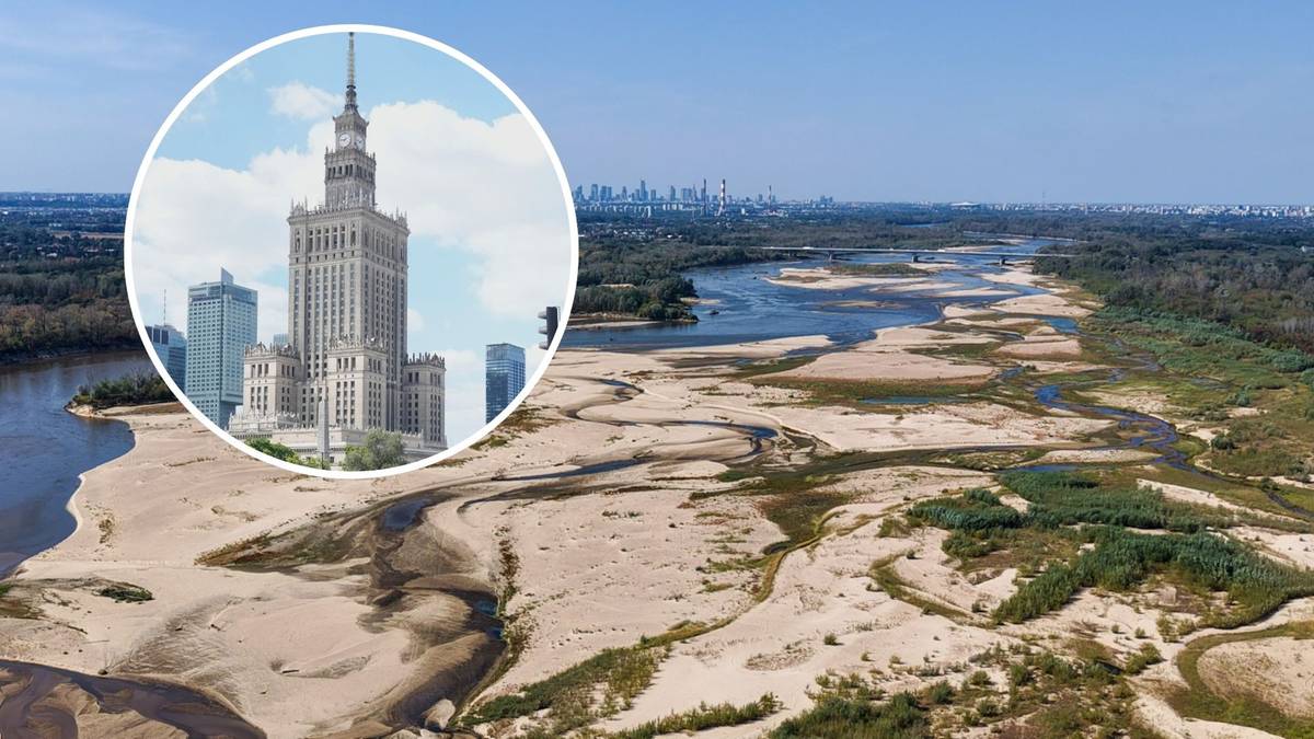 Historycznie niski poziom wody w Wiśle w Warszawie Wisła w Warszawie osiągnęła rekordowo niski poziom. A co z wodą w kranie?