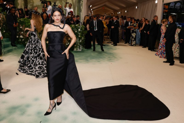 Rosalía arrives on the red carpet at the Met Gala at the Metropolitan Museum of Art on May 6, 2024, in New York City. The singer turns 32 on September 25. File Photo by John Angelillo/UPI