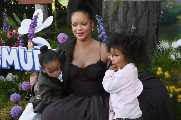 Rihanna, the voice of Smurfette in the animated musical comedy 
