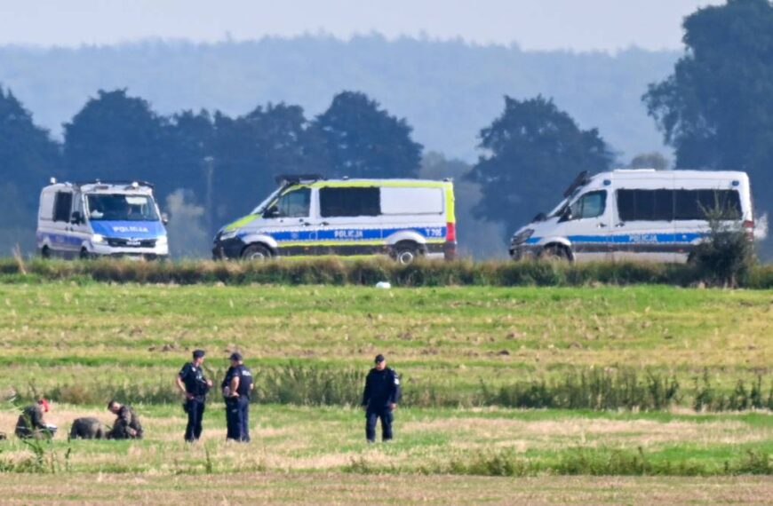 Ten dron spadł najdalej od granicy. Nowe informacje z prokuratury.