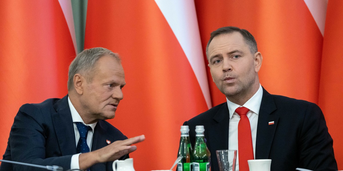 Premier Donald Tusk i prezydent Karol Nawrocki.