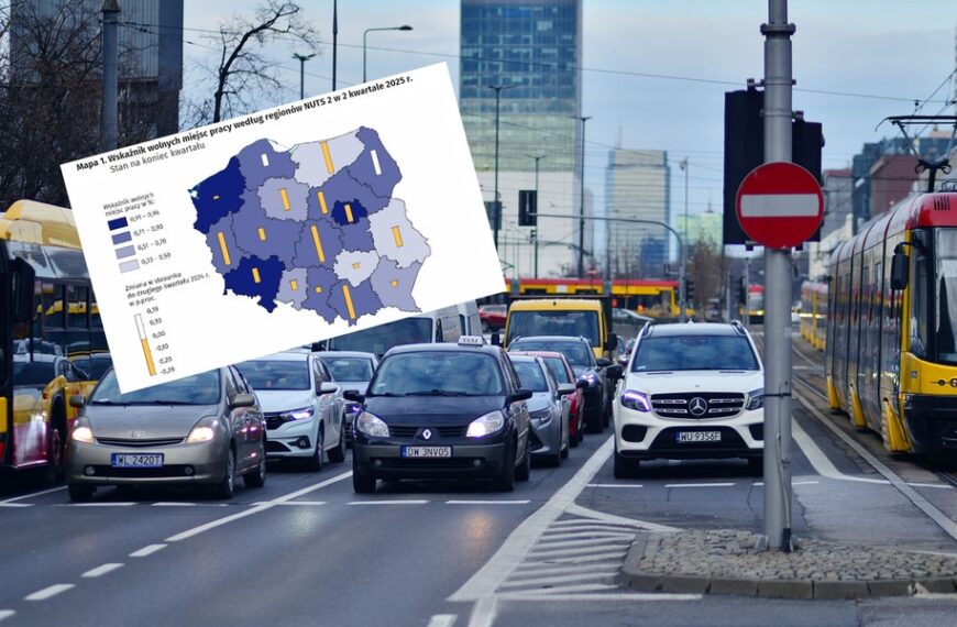 Główny Urząd Statystyczny: coraz mniej wolnych miejsc pracy w Polsce. Analiza danych.