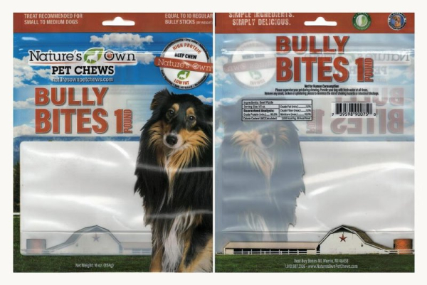 Przysmaki dla psów Nature's Own Bully Bites wycofane z powodu ryzyka zakażenia…
