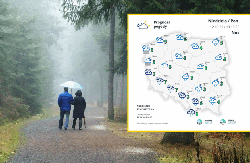 Najbliższe dni: ochłodzenie. Czeka nas wpływ zimnego powietrza.