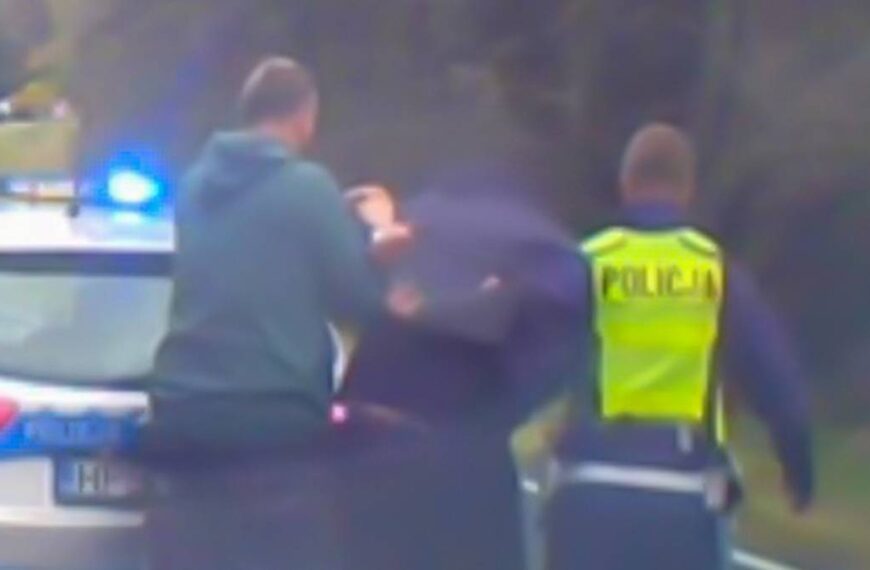 Uciekł przed policją korytarzem ratunkowym. Kierowca stanie przed sądem.