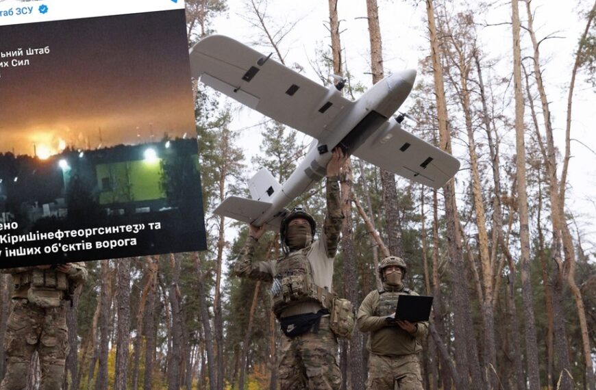Ukraińskie bezzałogowce zaatakowały strategiczną rosyjską rafinerię. „Odnotowano wybuchy i ogień”