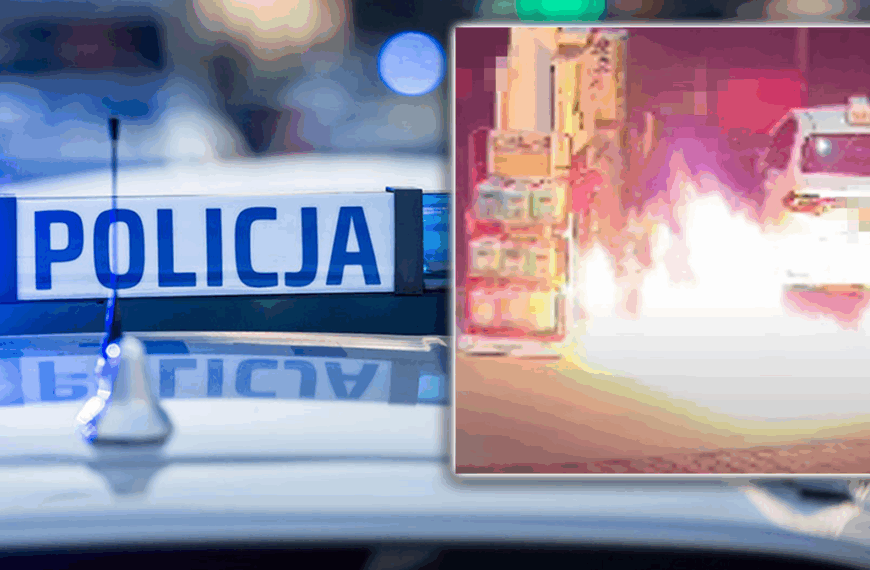 Przyjechał w szlafroku i klapkach. Rozlał paliwo na stacji benzynowej, a następnie…