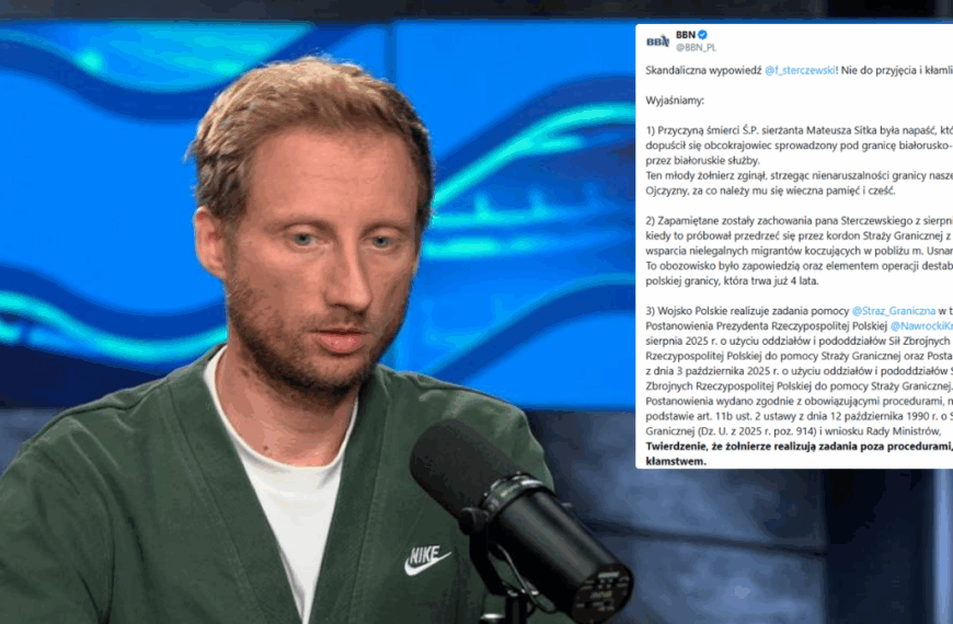 „Oburzające, nieprawdziwe”. BBN odpowiada na słowa Sterczewskiego w TVP.