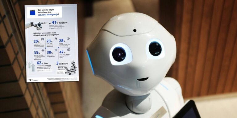 41% obywateli Polski jest zdania, że przedsiębiorstwa działające w naszym kraju powinny powiększyć nakłady finansowe w dziedzinę sztucznej inteligencji — wynika z analizy K+Research oraz TRUMPF Huettinger. Równocześnie przeszło 23% uczestników badania ma przekonanie, że AI funkcjonuje dzięki "sposobowi myślenia zbliżonemu do ludzkiego". Wiedza Polaków o SI: Wyniki sondażu - INFBusiness