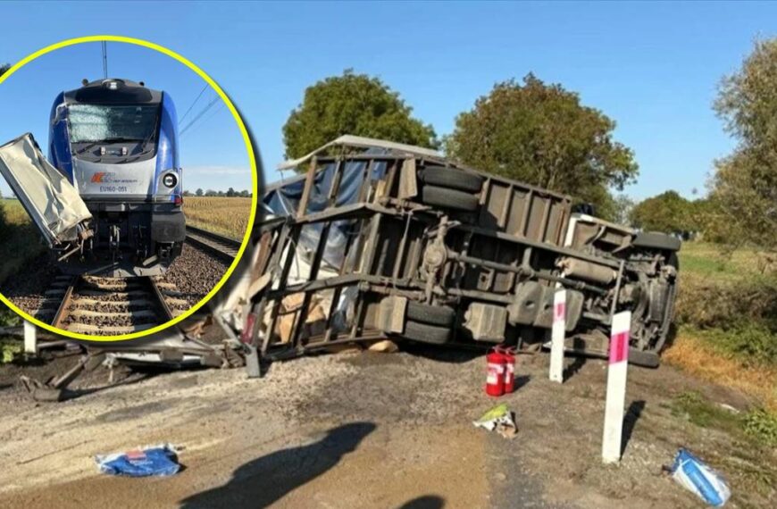 Ciężarówka zderzyła się z pociągiem. Na pokładzie znajdowało się prawie 200 osób.