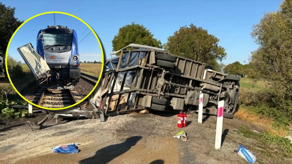 Ciężarówka zderzyła się z pociągiem. Na pokładzie znajdowało się prawie 200 osób.