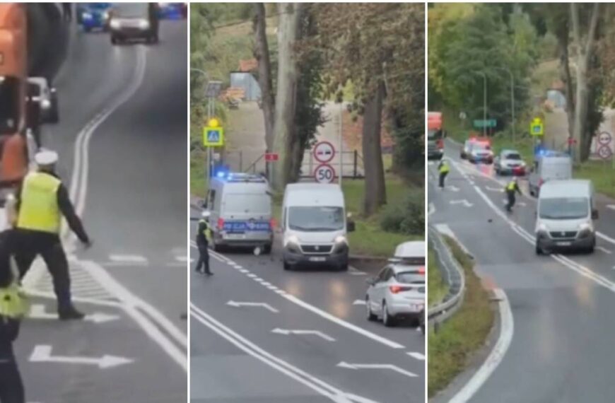 Zęby i pociski zawiodły. Fiasko w powstrzymaniu rabusia furgonetki