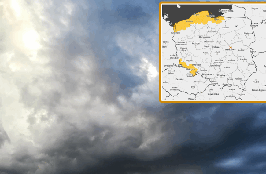 Weekendowe utrudnienia pogodowe. IMWM ostrzega przed wiatrem