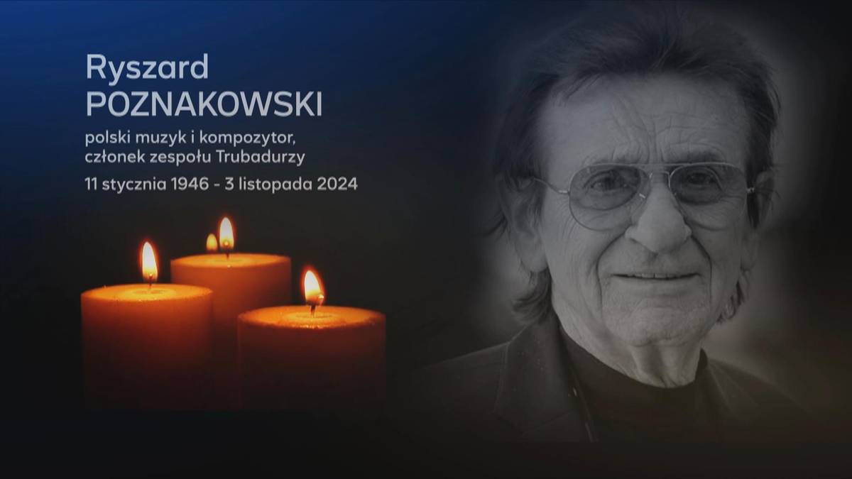 Ryszard Poznakowski, polski muzyk i kompozytor, zmarł 3 listopada 2024 roku