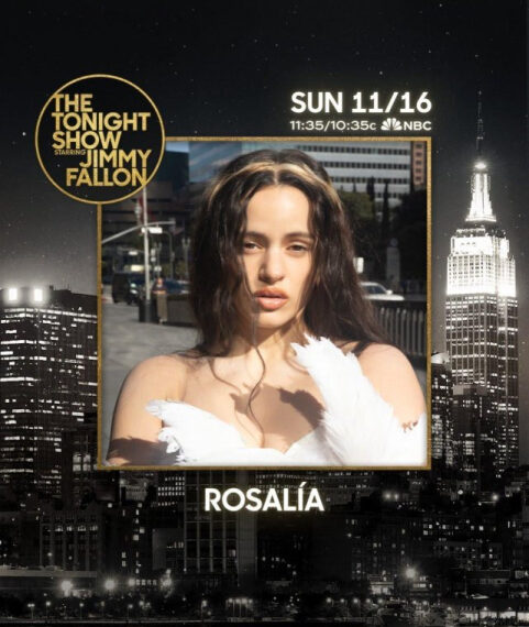 Rosalia wystąpi i udzieli wywiadu 16 listopada w programie „Tonight Show”