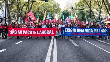 Największy protest w Lizbonie od 10 lat. Apel o 35 godzin pracy w tygodniu