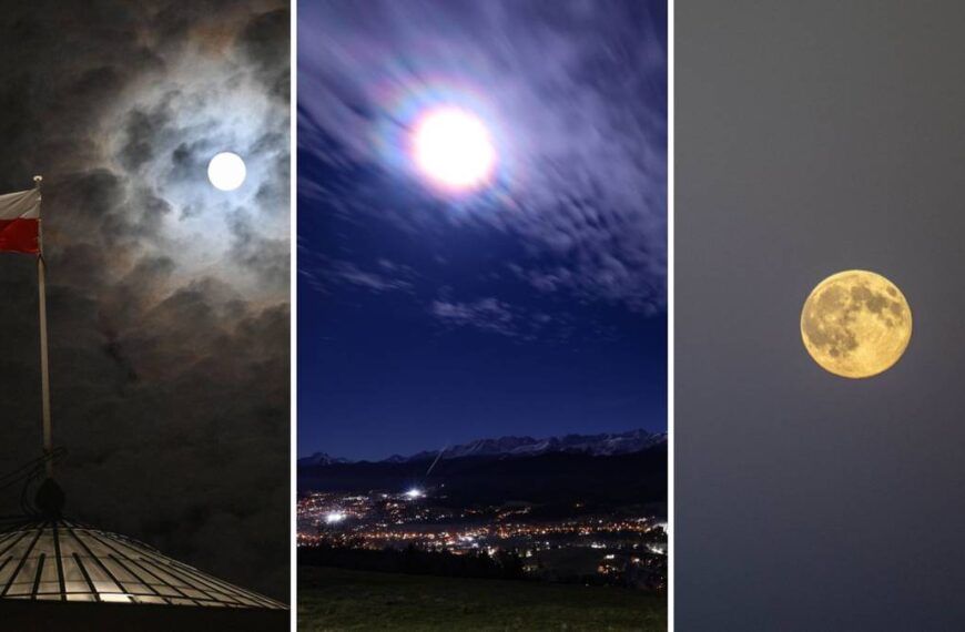 Księżyc w superpełni. Fenomenalne fotografie z Polski.