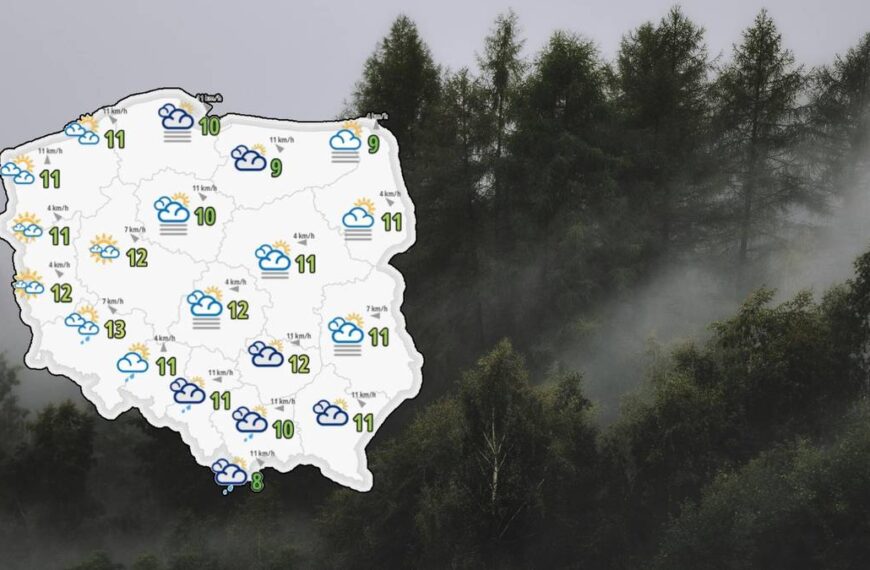 Gęsta mgła pokrywa niemal całą Polskę. Alerty dla 15 regionów.