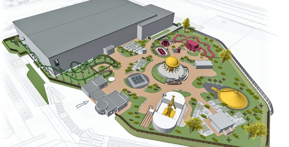 Spółka Momentum Leisure planuje wybudować nowy obiekt rekreacyjny w Polsce. Ma on się mieścić w Gliwicach, a jego stworzenie będzie kosztować około 50 mln euro. Wizualizacja nowego parku