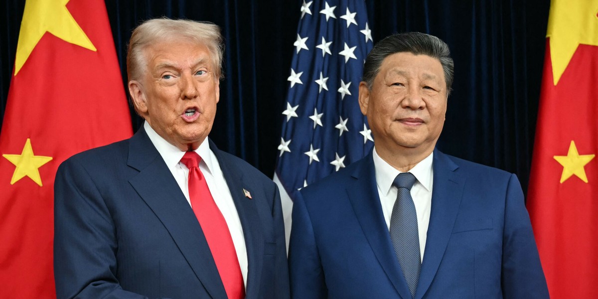 Prezydent USA Donald Trump i prezydent Chin Xi Jinping