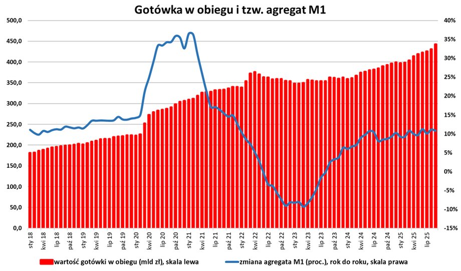 Polskie wypłaty gotówkowe w górę. Czy to zmartwienie? Analitycy finansowi tłumaczą. - INFBusiness