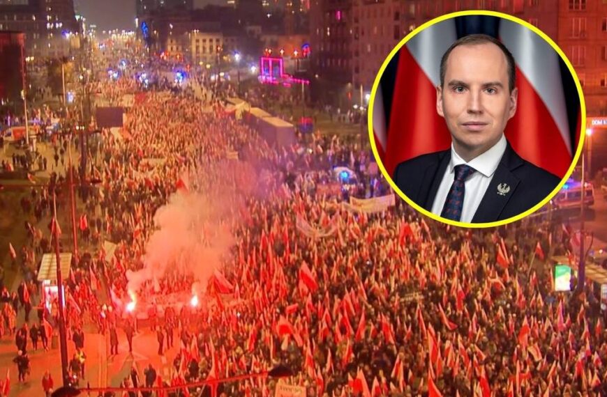 Prezydencka kancelaria o wspólnym pochodzie z Polakami podczas Marszu Niepodległości.