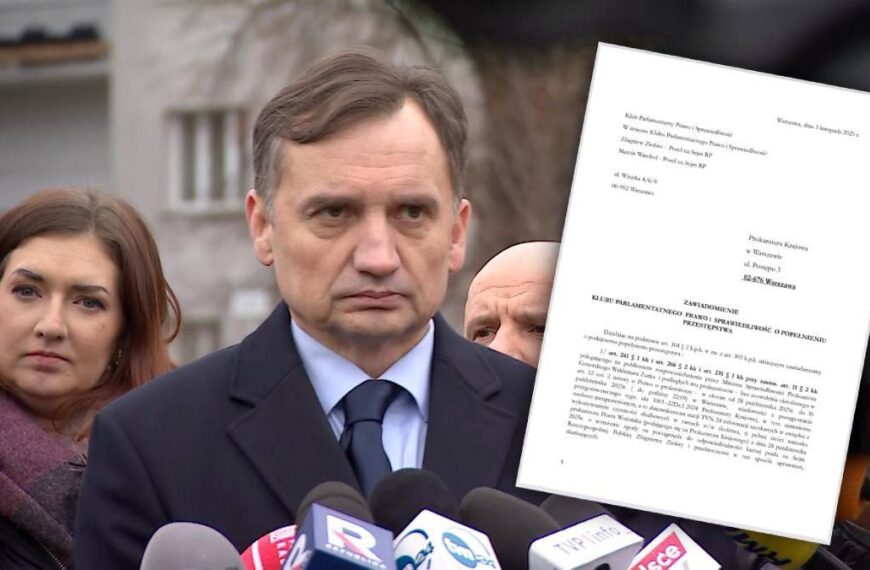 Zbigniew Ziobro oskarża ministra sprawiedliwości. „Składam zawiadomienie o podejrzeniu przestępstwa”