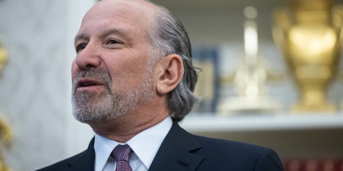Sekretarz handlu USA Howard Lutnick.