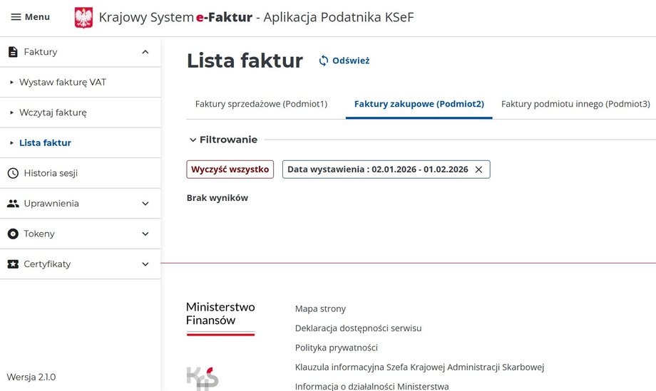 Faktury zakupowe w KSeF