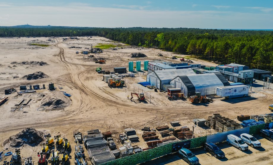 Teren budowy pierwszej polskiej elektrowni jądrowej