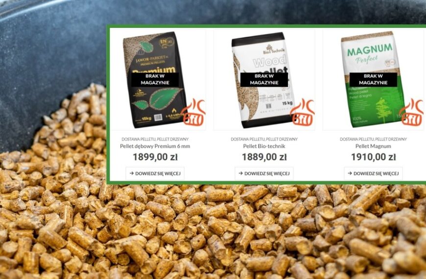 Mroźna zima dławi polski rynek pelletu. Surowiec deficytowy, ceny rosną gwałtownie.