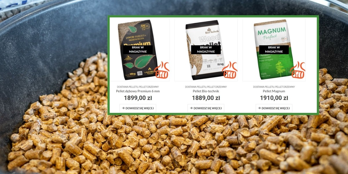 Mroźna zima dławi polski rynek pelletu. Surowiec deficytowy, ceny rosną gwałtownie.
