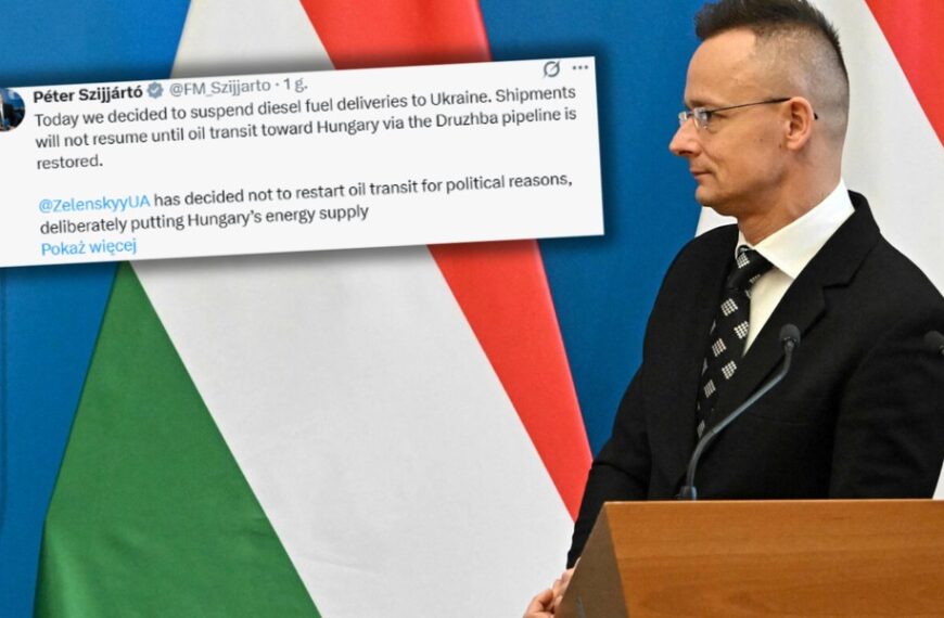 Węgry i Słowacja zatrzymały transport diesla na Ukrainę. Mają zastrzeżenie.