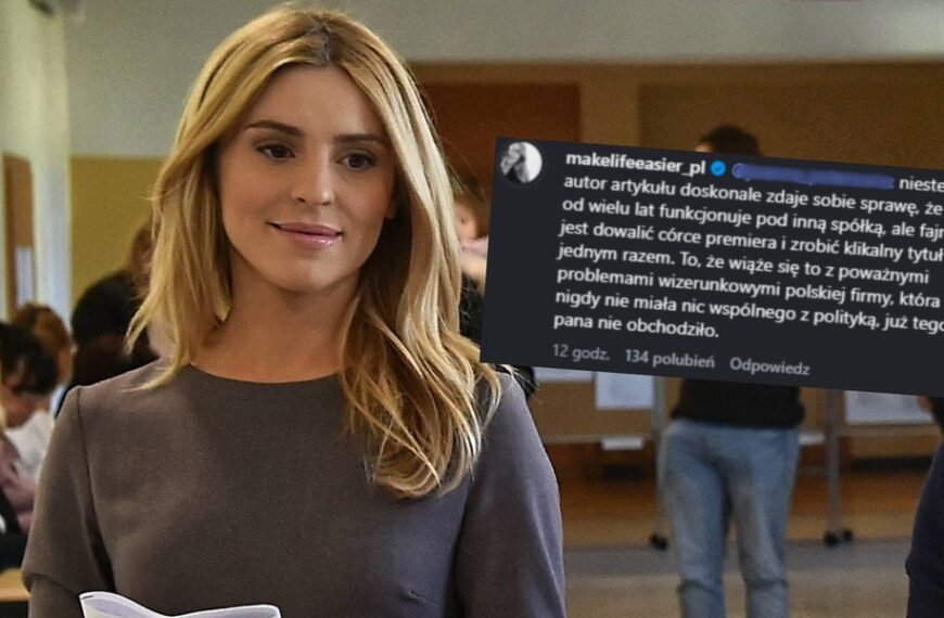 Katarzyna Tusk-Cudna odnosi się do wiadomości o firmie. “Miło dokopać”