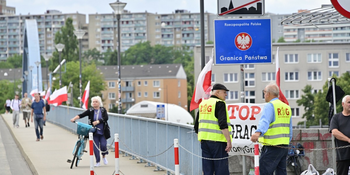 Polsko-niemieckie przejscie graniczne Słubice -Frankfurt nad Odrą
