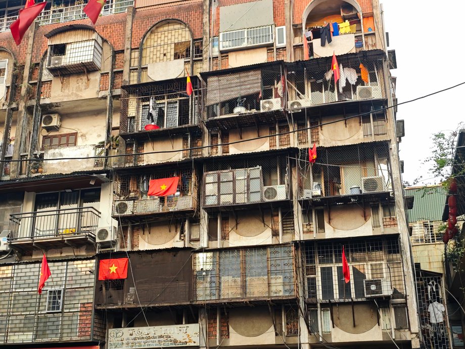 Budynek w centrum Hanoi