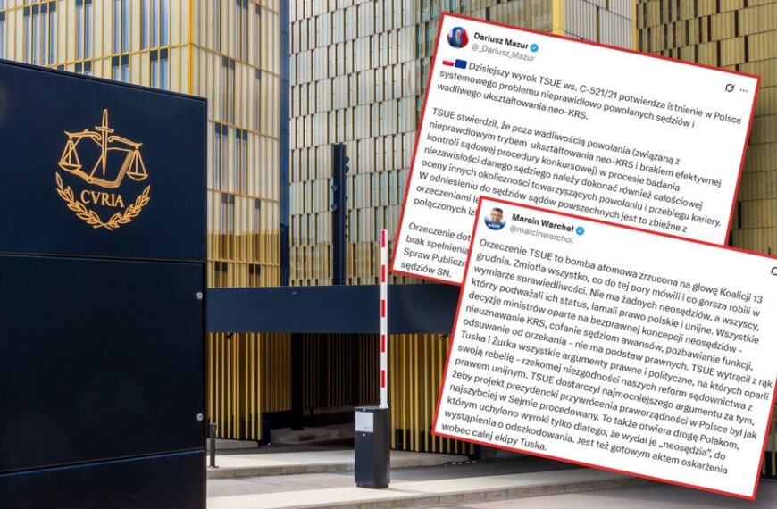 Przełomowy werdykt TSUE w temacie nowych sędziów. To…
