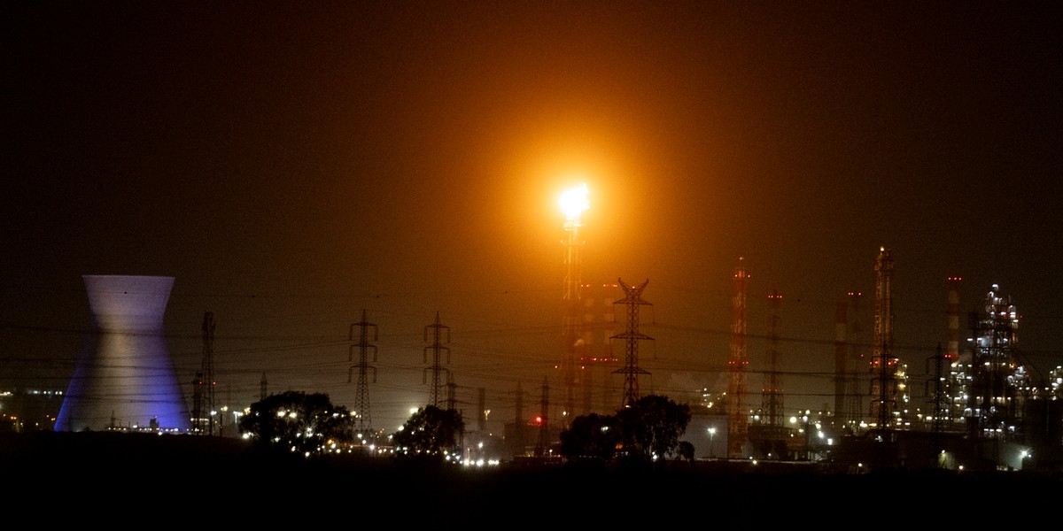 Rafineria w Hajfie po ataku Iranu